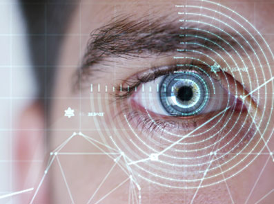 Nahaufnahme eines menschlichen Auges