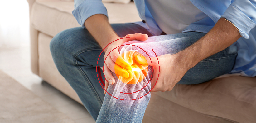 Darstellung eines arthrotischen Kniegelenks