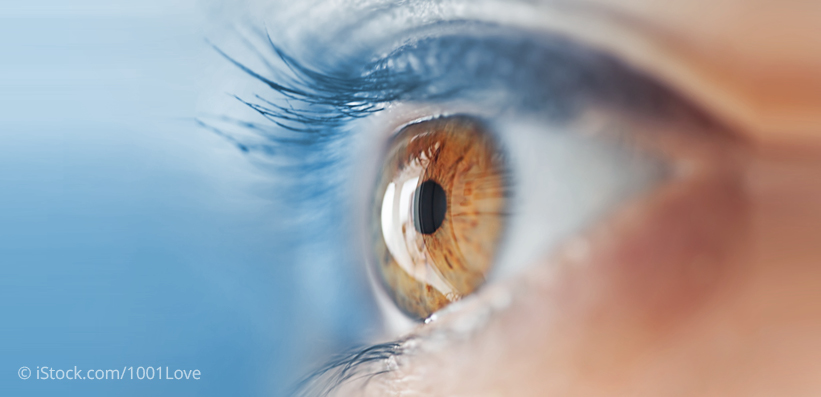 Abbildung zeigt Nahaufnahme eines Auges